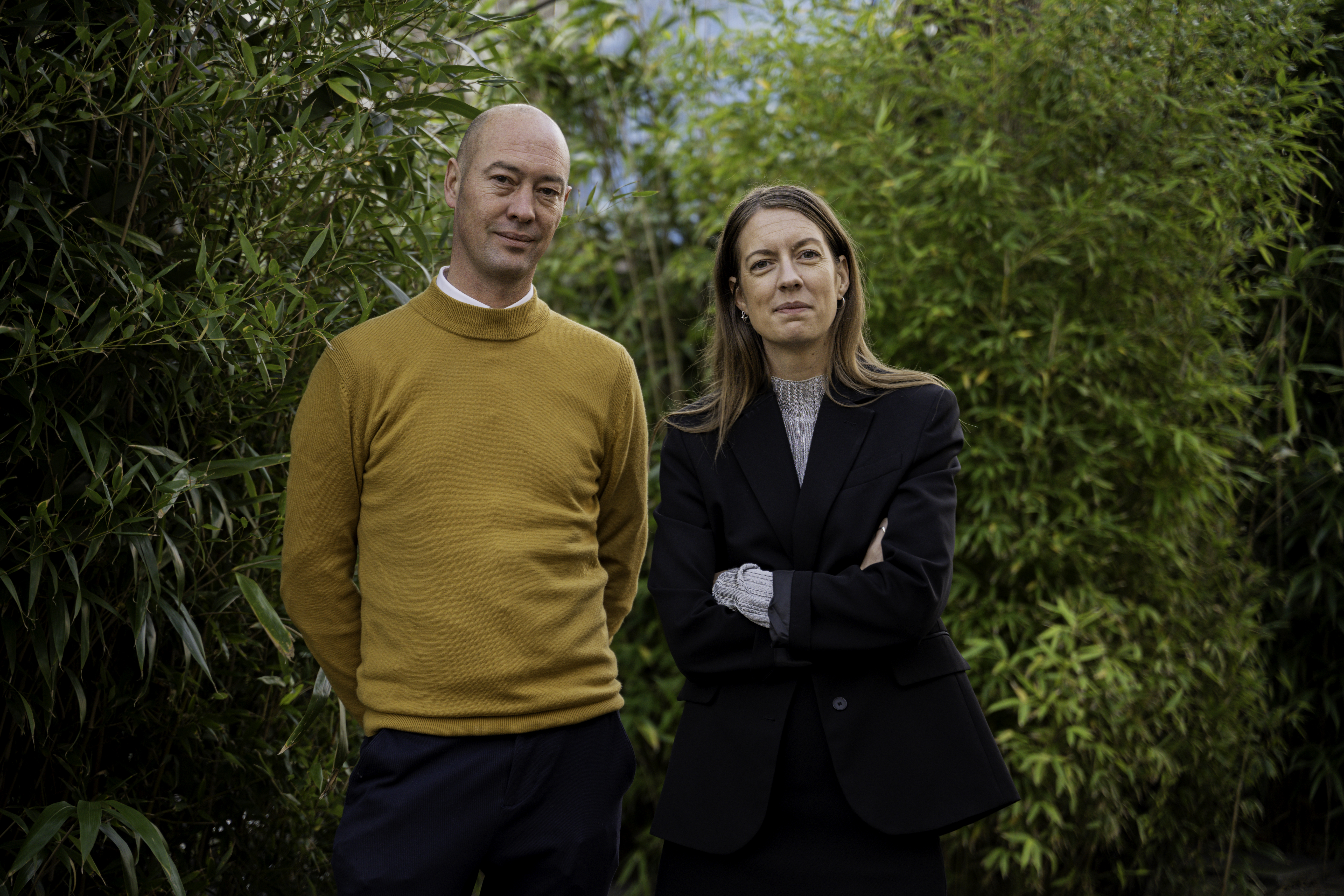 Prospects curatoren Johan Gustavsson & Louise Bjeldbak Henriksen. Foto: Jonna Bruinsma.