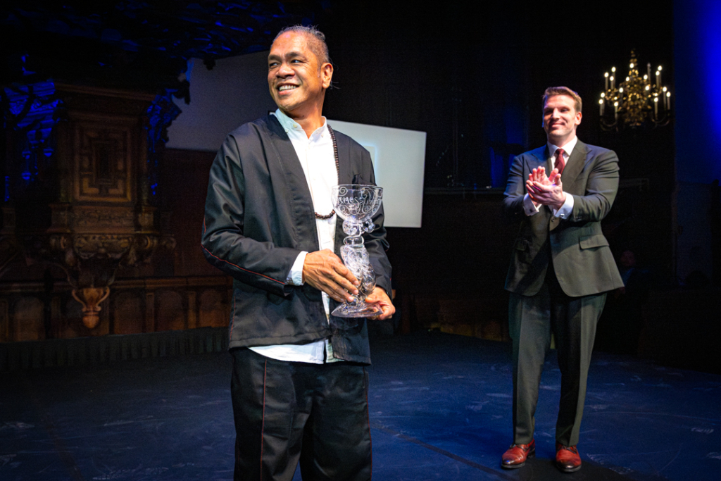 Marco Gerris ontvangt de Johannes Vermeerprijs 2025. Foto: Anne Reitsma