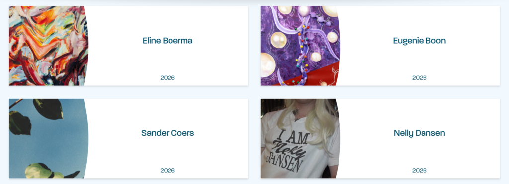 Prospects kunstenaarsprofielen 2026.